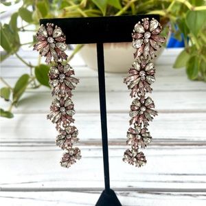 Gorgeous Pink Rhinestone Earrings